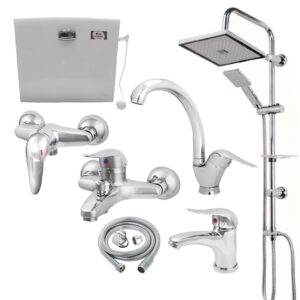 ست شیرآلات مدل ساحل مجموعه 7عددی