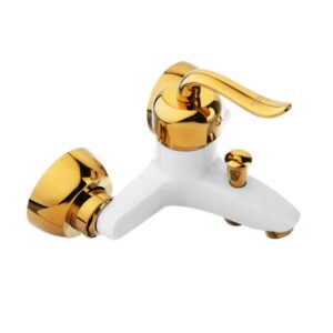 شیر حمام قاجاری سفید طلایی