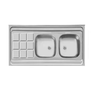 سینک روکار دو لگنه اخوان کد 50*120