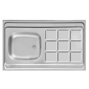 سینک روکار تک لگنه اخوان کد 50*100