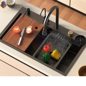 سینک ظرفشویی استیل توکار مدل پیانویی