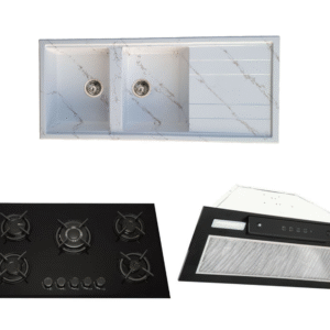 ست هود و گاز و سینک نوریس مدل نیکو