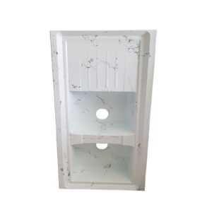 سینک گرانیتی روکار تیدومکث مدل سفید رگه مشکی