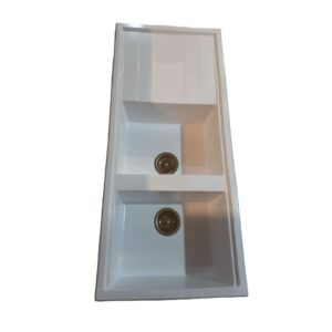 سینک گرانیتی توکار تیدومکث مدل سفید براق