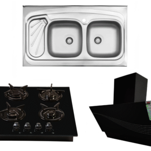 ست هود و گاز و سینک (سایز 60) نوریس مدل لوران