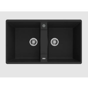 سینک ظرفشویی گرانیتی سولار مدل s23 مشکی مات