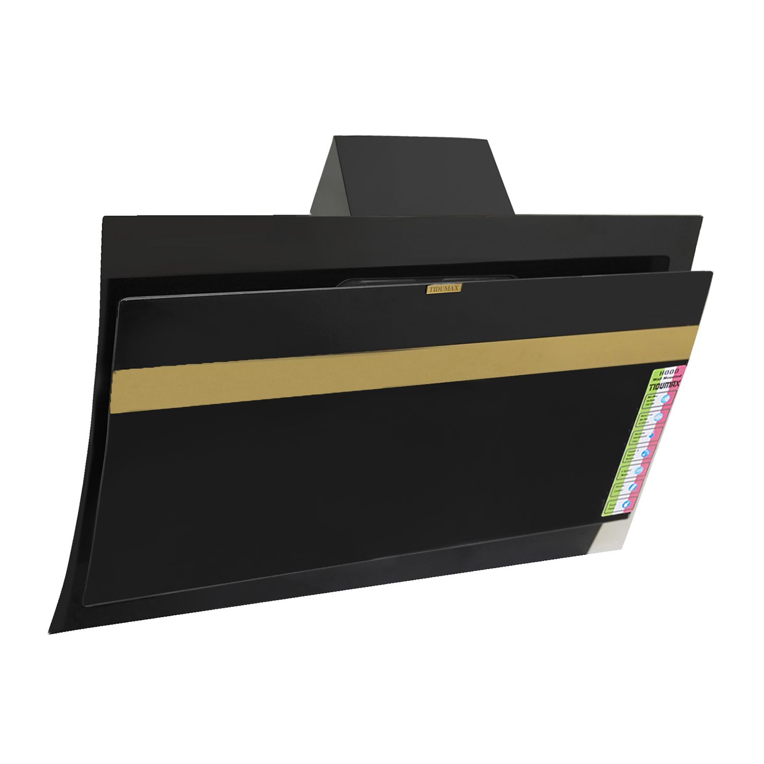 هود آشپزخانه مورب لمسی تیدومکث (Tidumax) مدل آیسان طلایی - Image 3