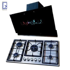 ست اجاق گاز صفحه ای و هود دنپاسر مدل T90Fn