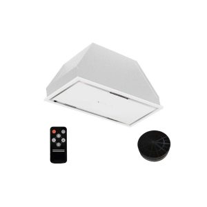 هود توکار مخفی کف شیشه لمسی تیدومکث (Tidumax) مدل مارال سفید