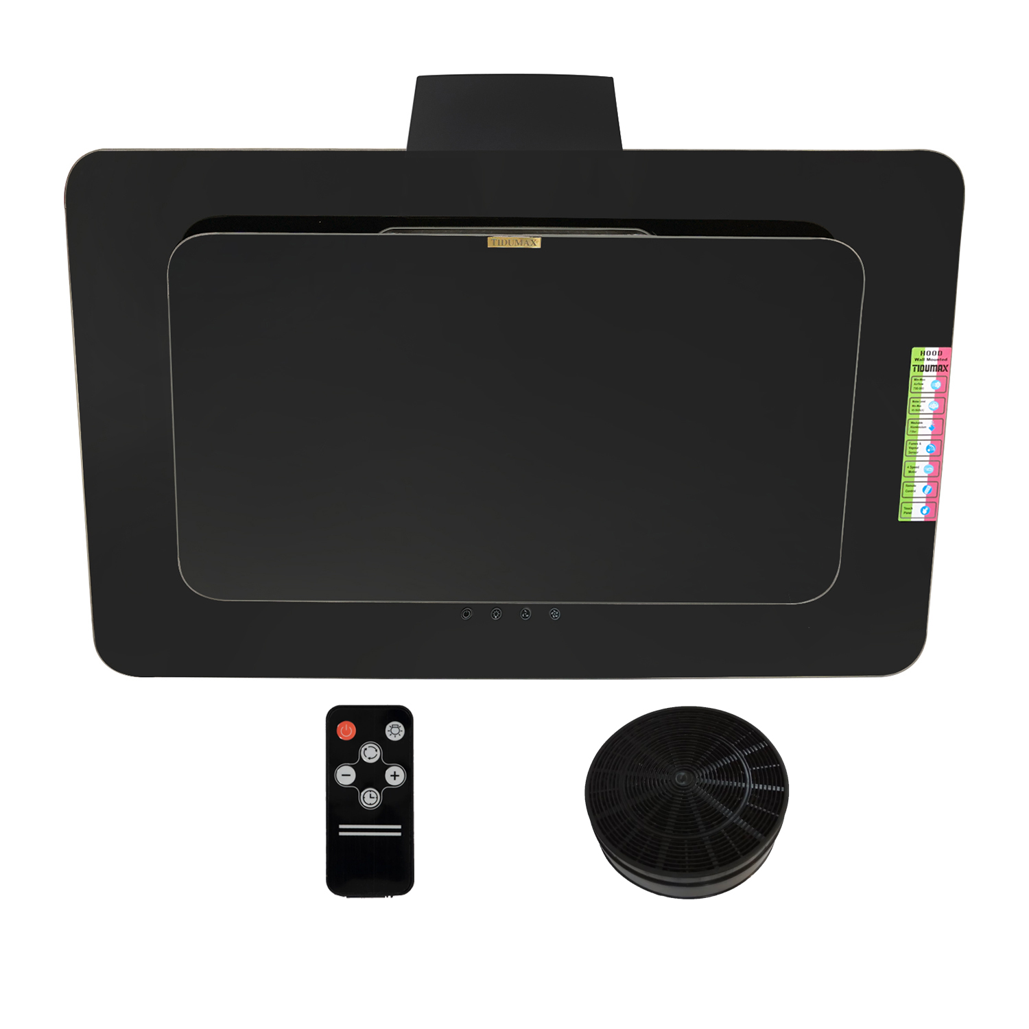 هود آشپزخانه مورب لمسی تیدومکث (Tidumax) مدل پاردیک (سایز 60 ، 80 و 90)