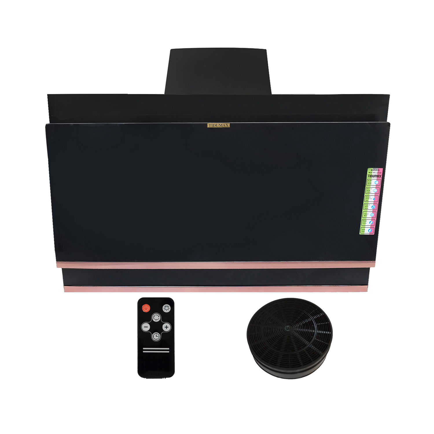 هود آشپزخانه مورب لمسی تیدومکث (Tidumax) مدل پارمیس مسی